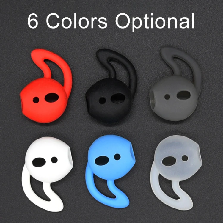 2pcs Wireless Bluetooth Earphone Silicone Ear Caps Earpads for Apple AirPods(Black) - Image 6