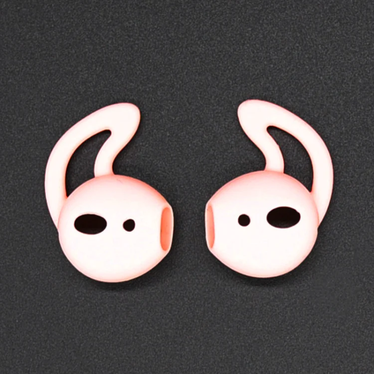 2pcs Wireless Bluetooth Earphone Silicone Ear Caps Earpads for Apple AirPods(Pink) - Image 2