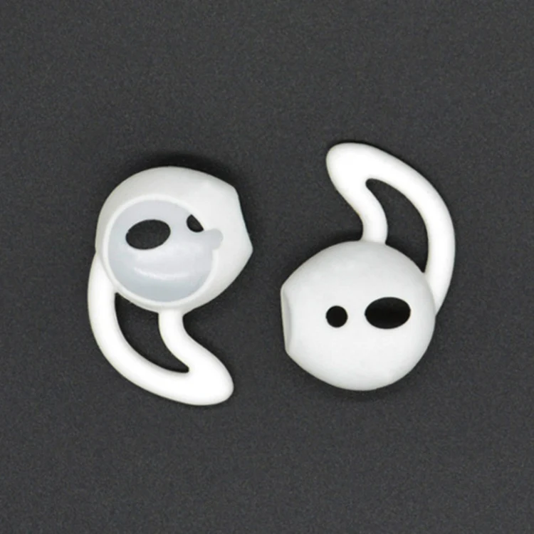2pcs Wireless Bluetooth Earphone Silicone Ear Caps Earpads for Apple AirPods(White) - Image 2
