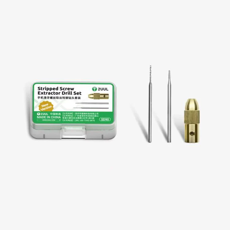 2UUL 3-Piece Set Stripped Screw Extractor Carbide Micro Drill Bits Set - Image 6