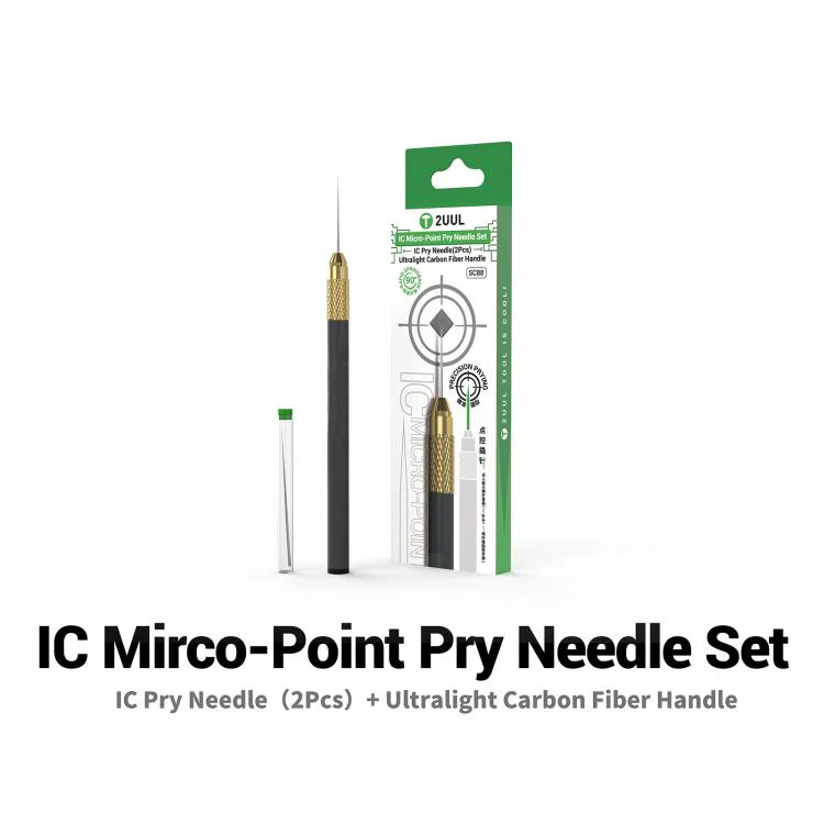 2UUL SC88 Non-Magnetic Precision Solder Control IC Micro-Point Pry Needle Set - Image 2