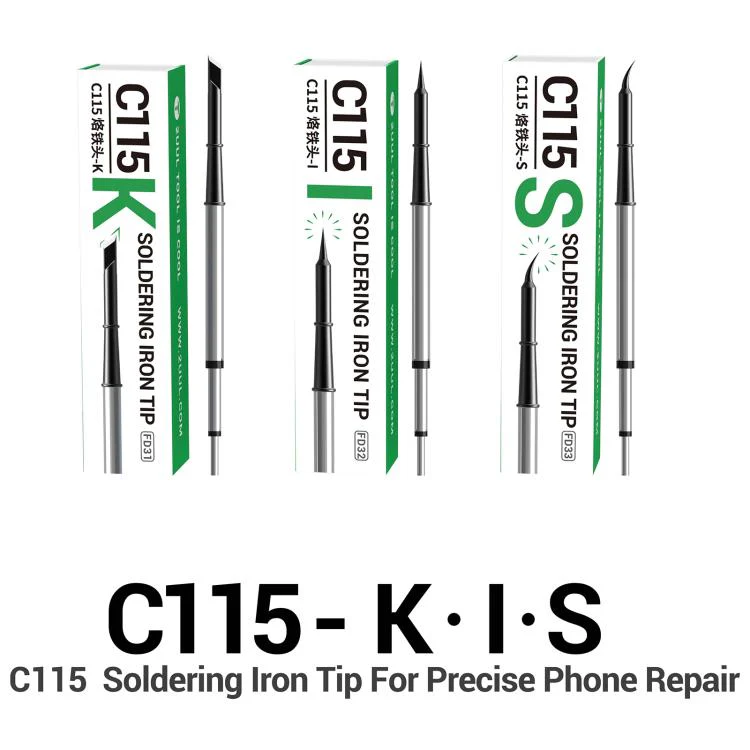 2UUL Soldering Iron Tip For C115 Soldering Station Handle, Model:FD32-I - Image 2