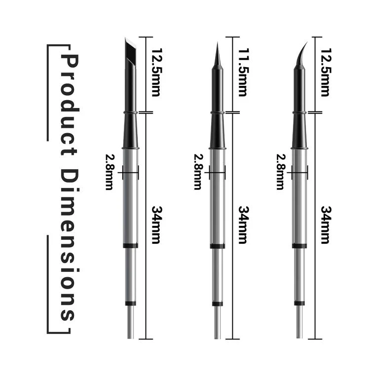 2UUL Soldering Iron Tip For C115 Soldering Station Handle, Model:FD32-I - Image 3