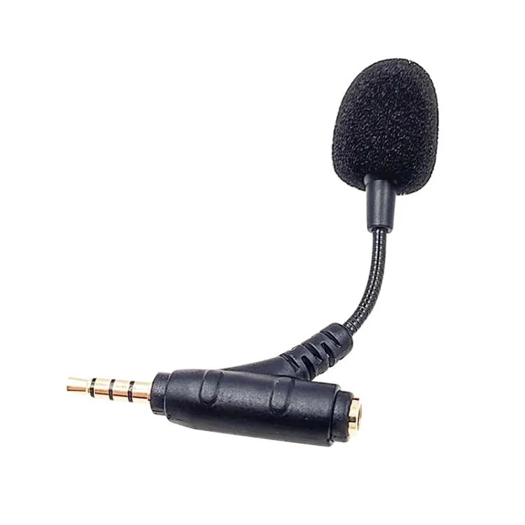 3.5mm Elbow Dual Ports Microphone for Mobile Live Broadcast, Length:80mm - Image 2