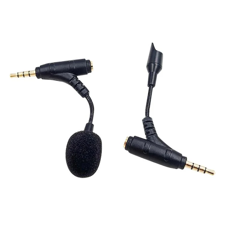 3.5mm Elbow Dual Ports Microphone for Mobile Live Broadcast, Length:80mm - Image 3