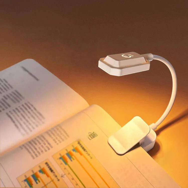 3 Color Temperature LED Clip On Lamp Eye-Caring Reading Light For Student Dormitory, Spec: 600mAh(Vertical)