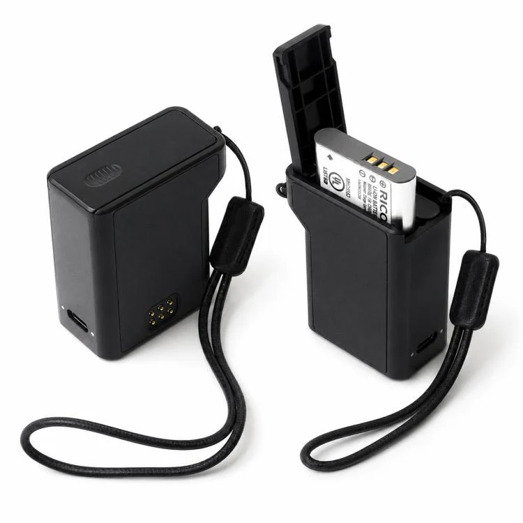 3-in-1 Battery Charger Case For Ricoh GR3 GR3X DB-110 & Olympus LI-92B(Black)
