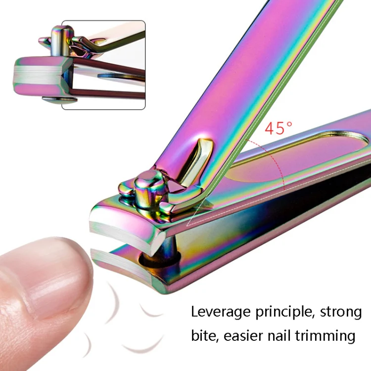 3 in 1 Black Color Titanium Nail Shear Set Exfoliating Manicure Tool, Style:Black (Iron Box) - Image 5