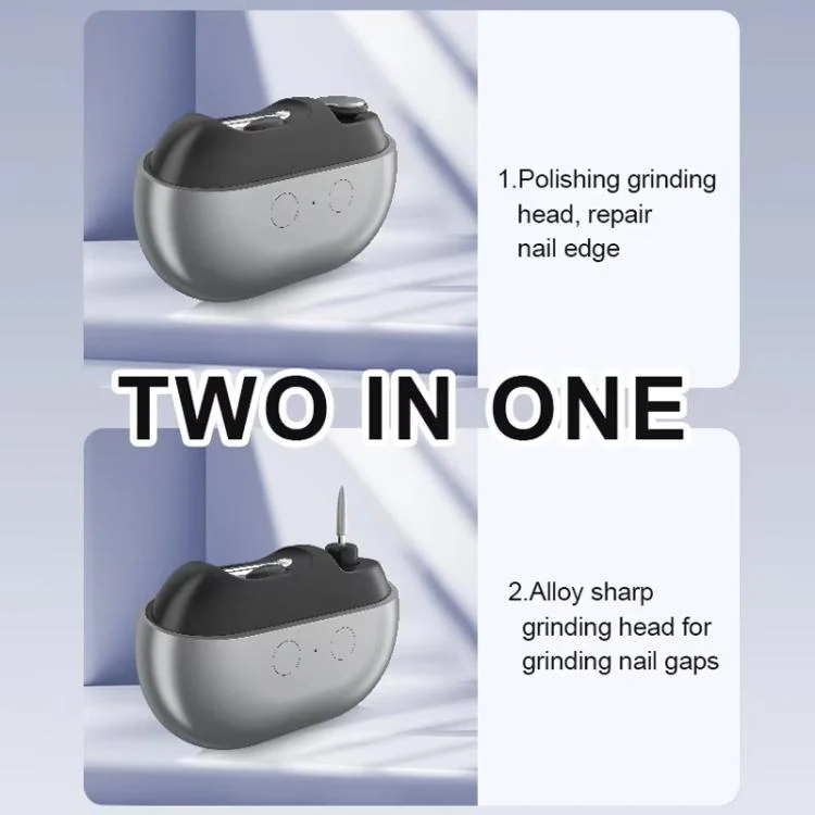 3-in-1 Electric Nail Clipper & File All-in-One Automatic Trimmer with Magnetic Cover(M7 White) - Image 3