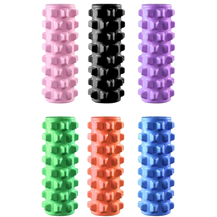 3 in 1 Eva Foam Roller Hollow Muscle Relaxation Roller Yoga Column Set, Length: 45cm (Pink Wolf Tooth) - Image 3