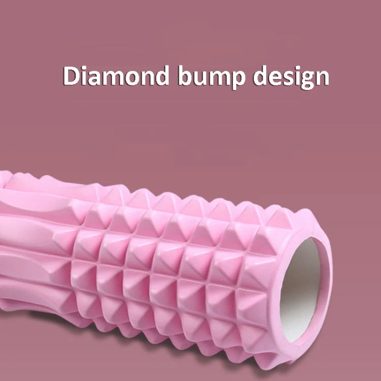 3 in 1 Eva Foam Roller Hollow Muscle Relaxation Roller Yoga Column Set, Length: 45cm (Pink Wolf Tooth) - Image 7