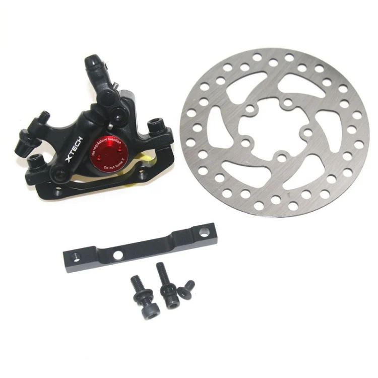 3 in 1 Scooter Modified Hydraulic Brake + 120mm Disc Brake Disc + Modified Seat Set For Xiaomi Mijia M365 Pro(Black Brake + Black Adapter) - Image 2
