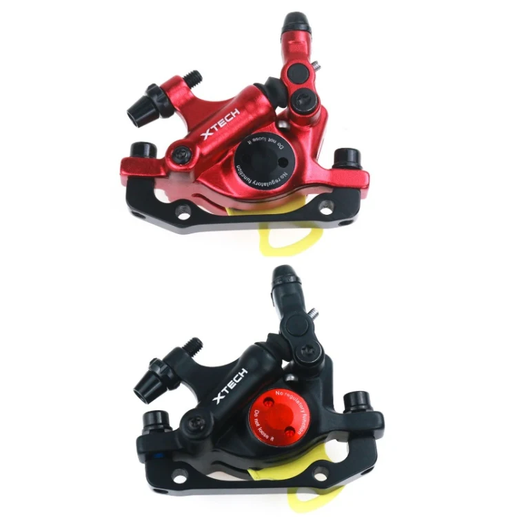 3 in 1 Scooter Modified Hydraulic Brake + 120mm Disc Brake Disc + Modified Seat Set For Xiaomi Mijia M365 Pro(Red Brake + Silver Adapter) - Image 3
