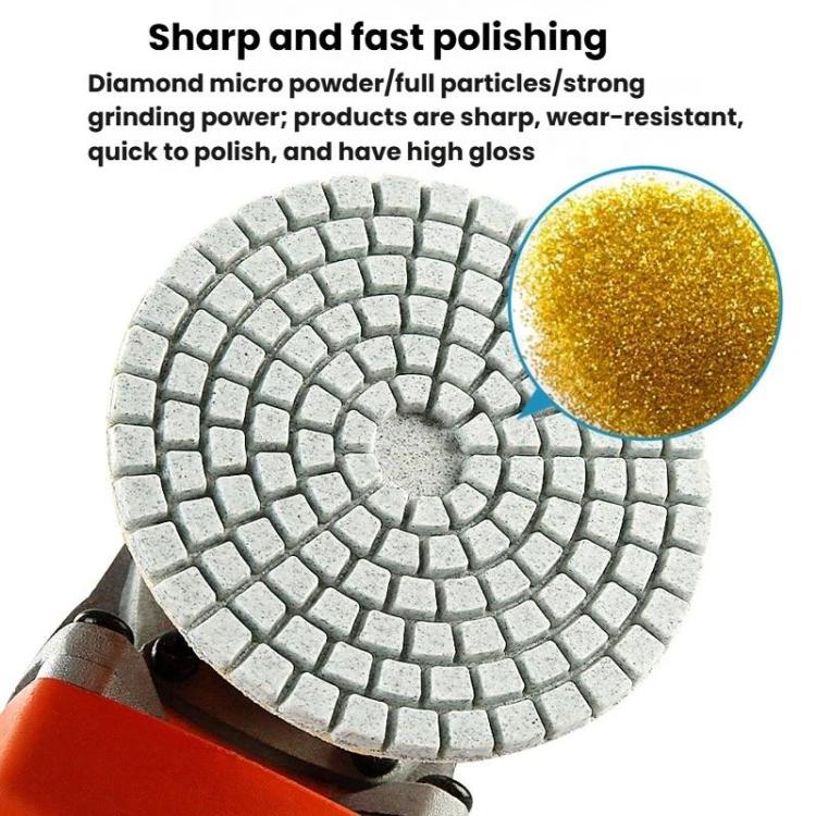 3 inch 8cm One-piece Diamond Dry Grinding Disc Tile Edge Grinding Disc, Mesh: 1000 - Image 6