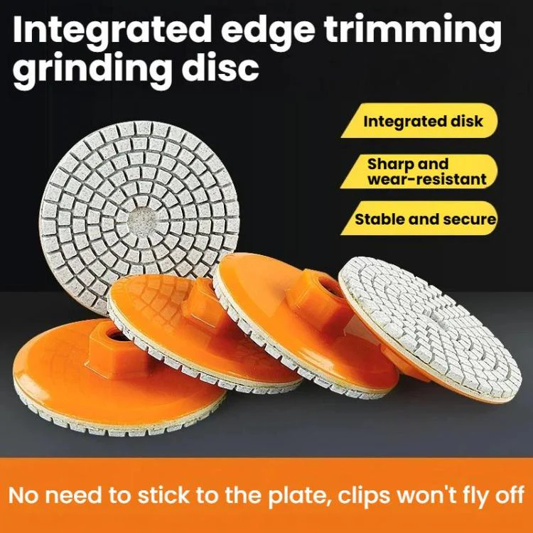 3 inch 8cm One-piece Diamond Dry Grinding Disc Tile Edge Grinding Disc, Mesh: 300 - Image 2