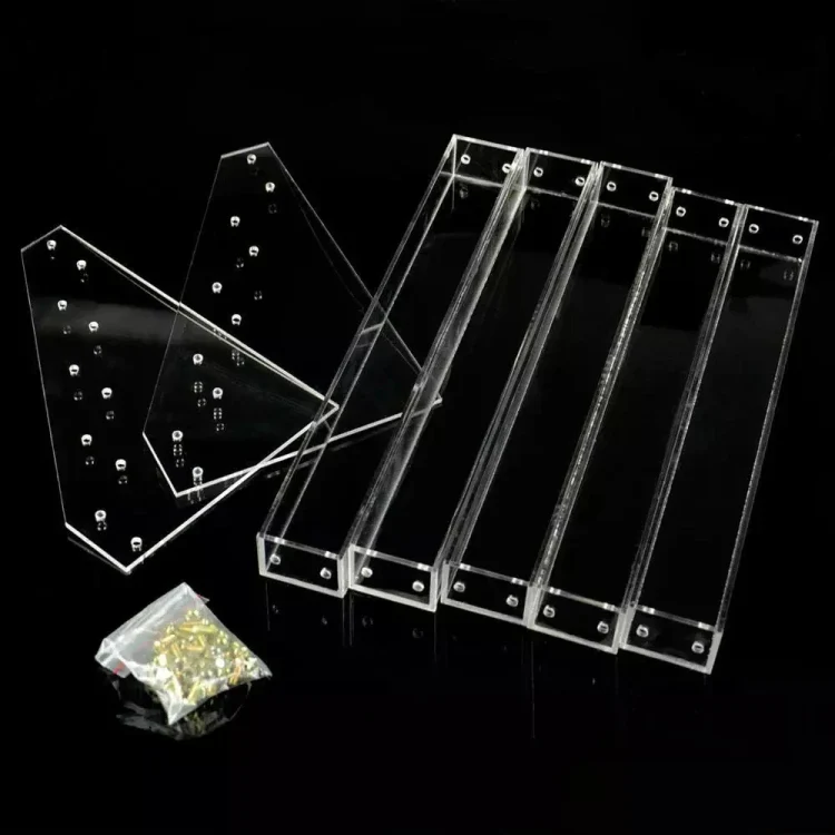 3 Layers Acrylic Nail Polish Display Rack Transparent Ladder Stand Cosmetic Essential Oil Bottle Holder - Image 4