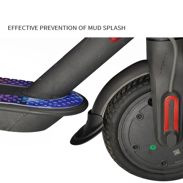3 Pairs Scooter Fender Fishtail Rubber Front And Rear Fender Modified Accessories for Xiaomi M365 / Pro(Mudguard Black) - Image 3