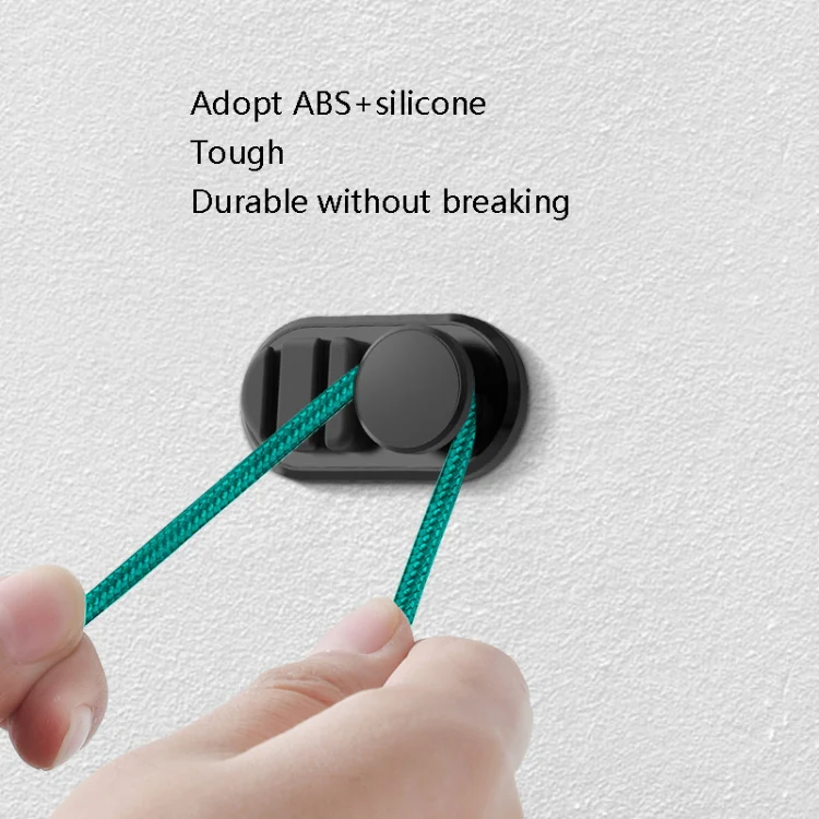 3 PCS Car Sticky Storage Data Cable Hook(Black) - Image 4