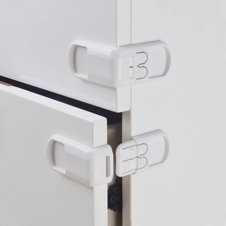 3 PCS Drawer Cabinet Door Child Safety Right Angle Lock(Black) - Image 6