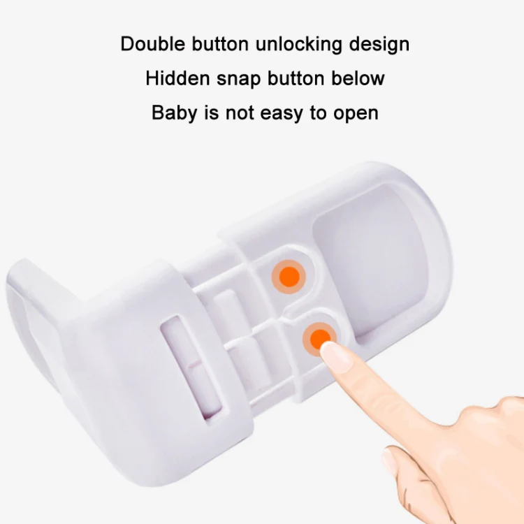 3 PCS Drawer Cabinet Door Child Safety Right Angle Lock(Light Blue) - Image 4