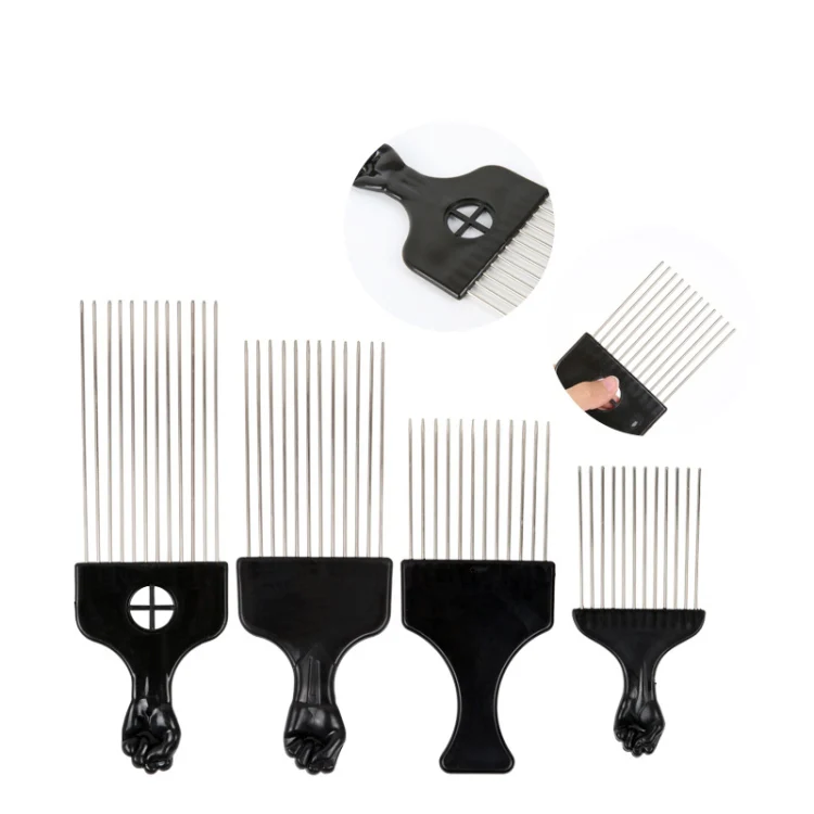 3 PCS Hairdressing Steel Needle Oil Hair Comb Plastic Haircut Pointed Tail Comb, Color Classification: P2020 - Image 2