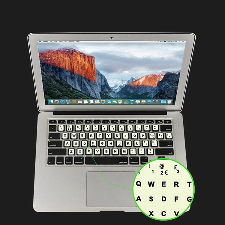3 PCS Luminous Keyboard Stickers Notebook Desktop Computer Keyboard Stickers(English Arabic) - Image 5