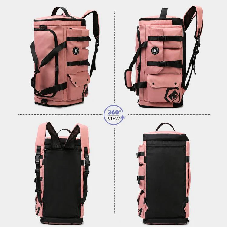 3-Way Convertible Sports Gym Bag With Shoe Compartment Water-Resistant Travel Duffle Backpack With Wet Pocket For Men Women(Ink Green) - Image 12