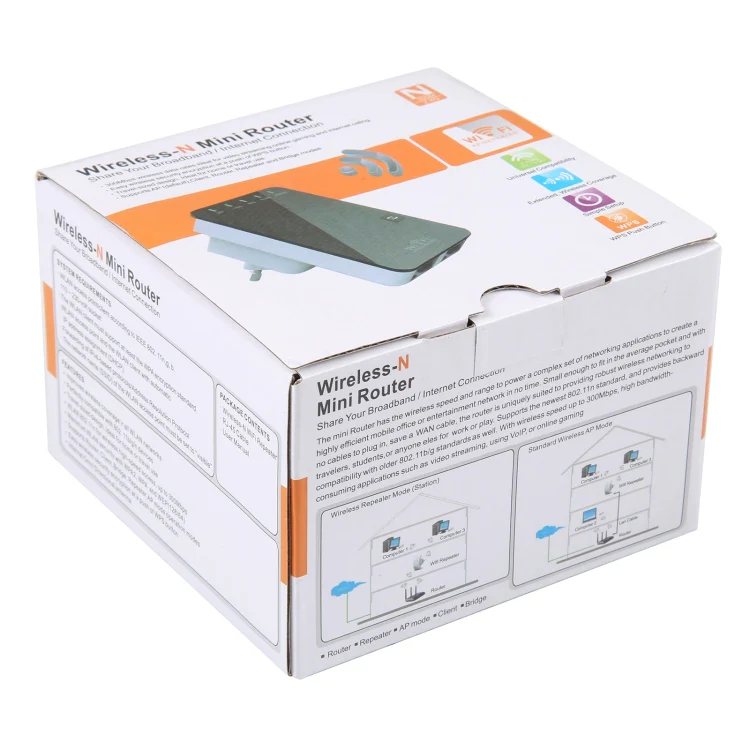 300Mbps Wireless-N Mini Router, Support AP / Client / Router / Bridge / Repeater Operating Modes, Sign Random Delivery - Image 5