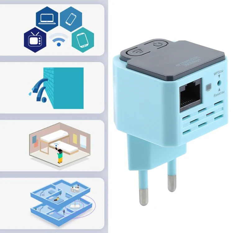 300Mbps Wireless WiFi Range AP / Repeater Signal Booster, EU Plug - Image 6