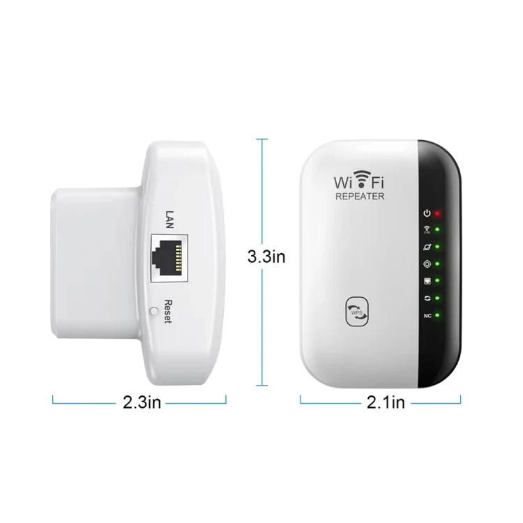 300Mbps Wireless WIFI Repeater 2.4G Route Signal Amplifier 7 Lights Version, Spec: US Plug - Image 7