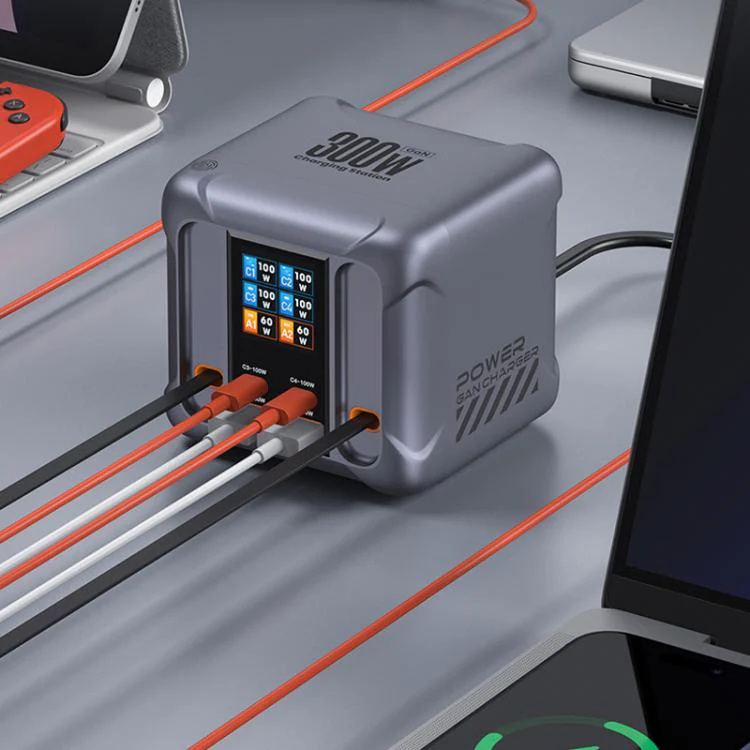 300W Multi-Port Charger with USB Socket and Built-in Cable(AU Plug) - Image 4