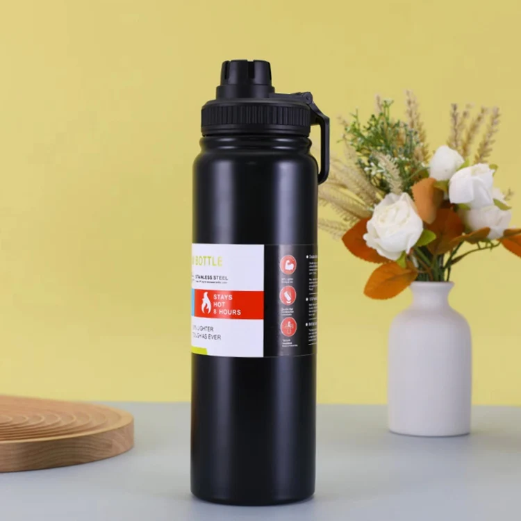304 Stainless Steel Insulated Water Cup Handheld Large Capacity Outdoor Sports Kettle Vacuum Water Bottle, Capacity: 1000ml(Silver) - Image 9