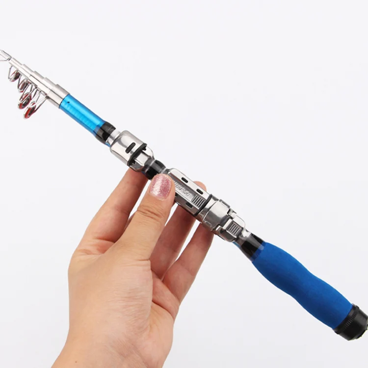 30cm Portable Telescopic Sea Fishing Rod Mini Fishing Pole, Extended Length : 1.0m, Blue Clip Reel Seat - Image 5