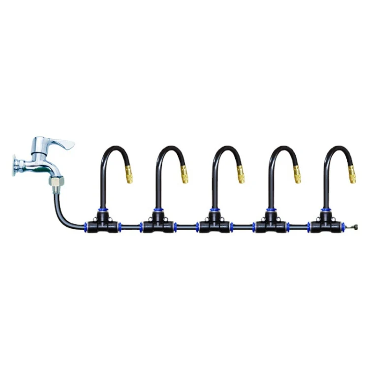 30m Kit Brass Misting Nozzles Bend Arbitrarily Atomized Sprayer Garden Irrigation - Image 2