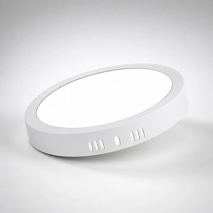 30W Round 6500K Ultra-Thin LED Panel Light Surface Mounted Ceiling Light Full Plastic Flush Mount Fixture