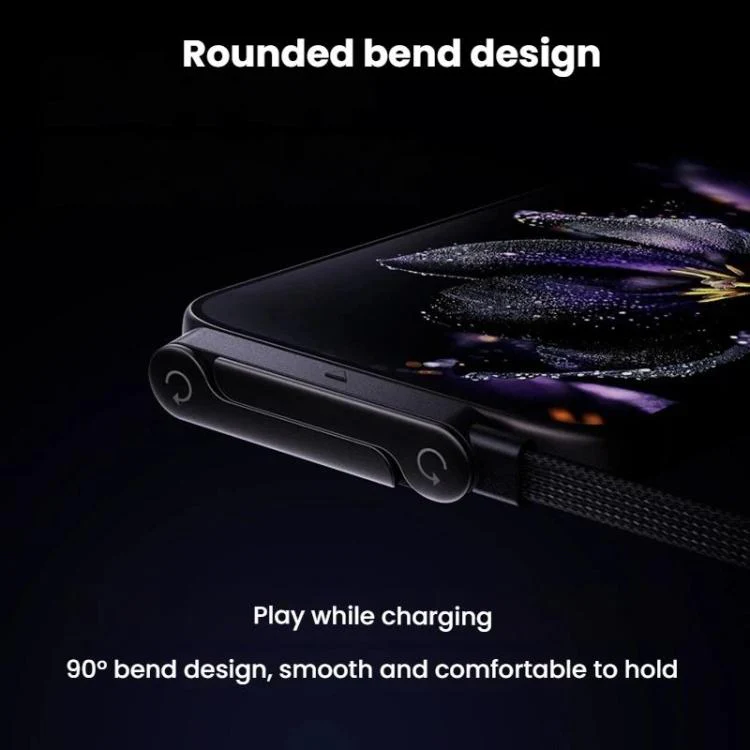 30W Type-C To 8 Pin 1.5m Data Cable With Foldable Stand Fast-Charging Braided Charging Cable - Image 4