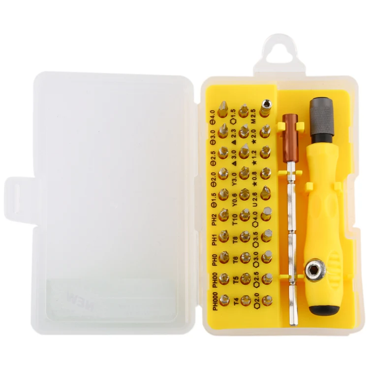 32-in-1 CRV Steel Mobile Phone Disassembly Repair Tool Multi-function Combination Screwdriver Set(Yellow) - Image 3