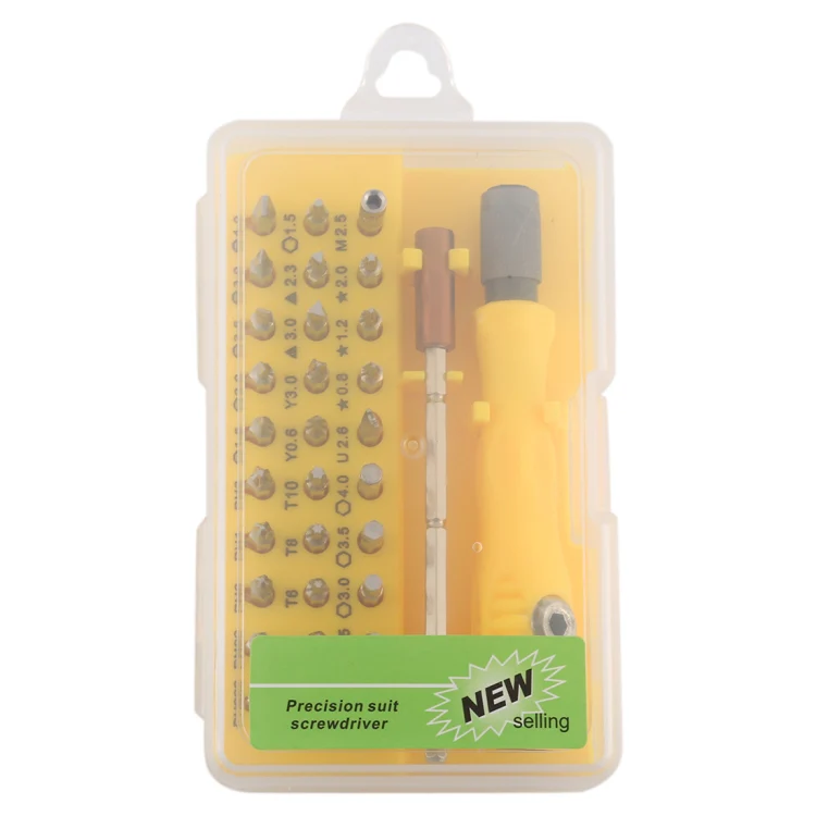 32-in-1 CRV Steel Mobile Phone Disassembly Repair Tool Multi-function Combination Screwdriver Set(Yellow) - Image 5