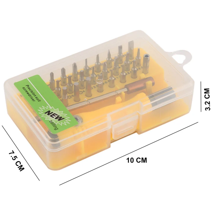 32-in-1 CRV Steel Mobile Phone Disassembly Repair Tool Multi-function Combination Screwdriver Set(Yellow) - Image 8
