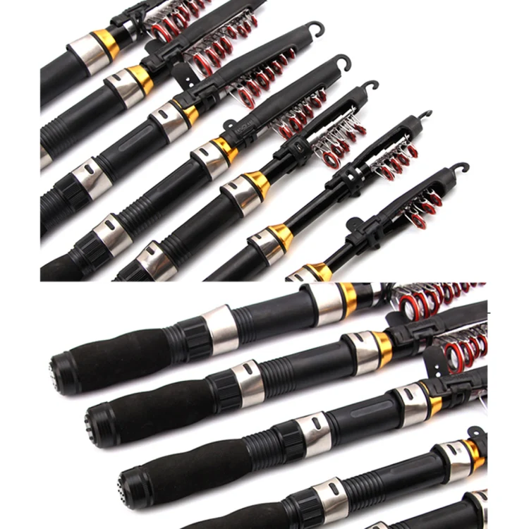 32cm Portable Telescopic Sea Fishing Rod Mini Fishing Pole, Extended Length : 1.5m, Black Tube-type Reel Seat - Image 4