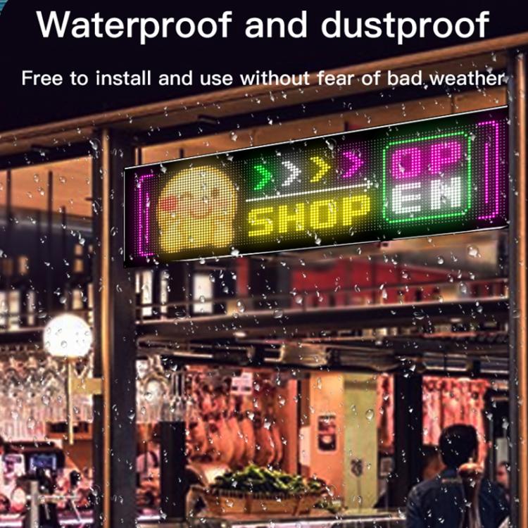 32x160 Pixels Double Row Ultra-Thin Waterproof LED Flexible Advertising Matrix Display Screen(UK Plug) - Image 6