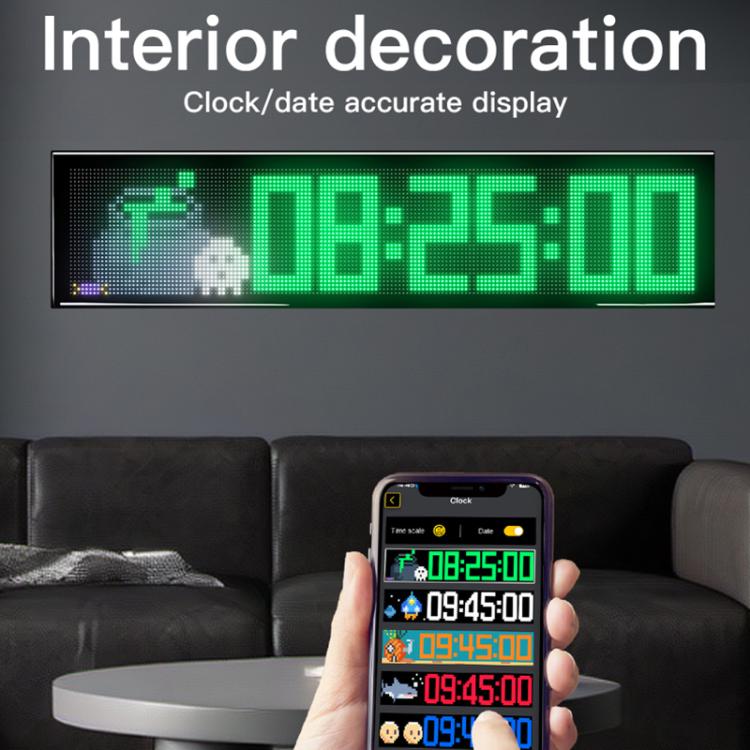 32x192 Pixels Double Row Ultra-Thin Waterproof LED Flexible Advertising Matrix Display Screen(EU Plug) - Image 10