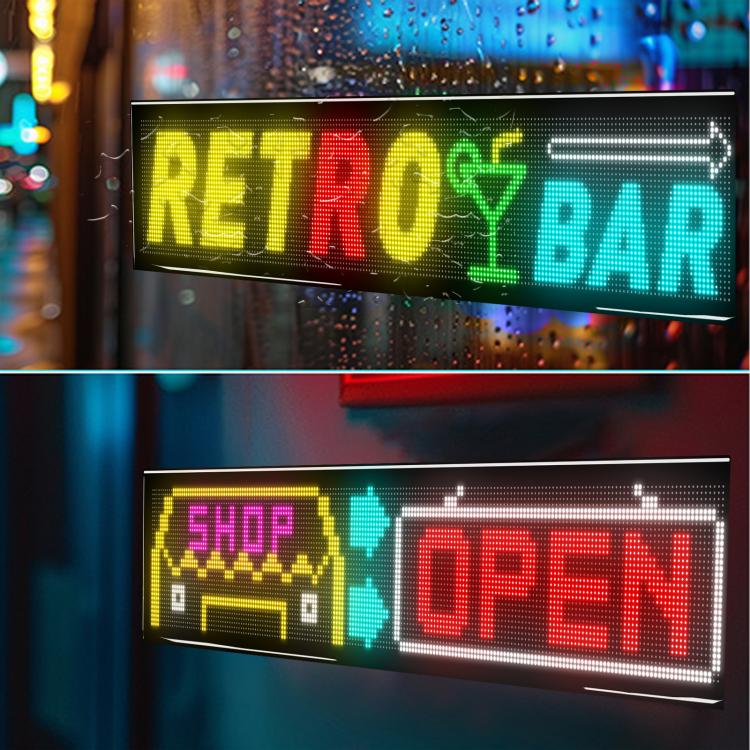32x192 Pixels Double Row Ultra-Thin Waterproof LED Flexible Advertising Matrix Display Screen(EU Plug) - Image 13