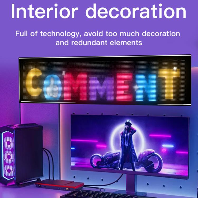 32x192 Pixels Double Row Ultra-Thin Waterproof LED Flexible Advertising Matrix Display Screen(US Plug) - Image 9