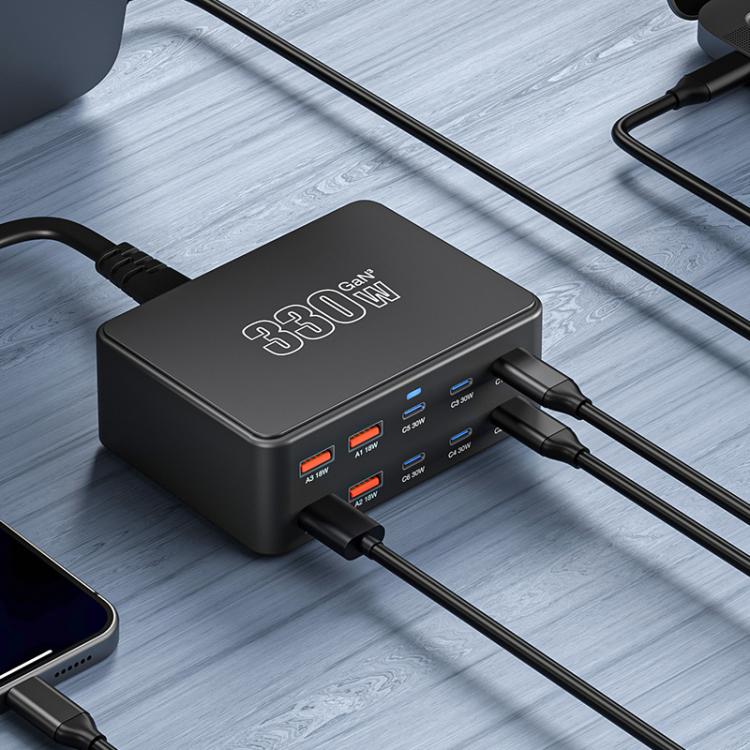 330W GaN Super Fast Charging Multi-Port Charger(UK Plug) - Image 7