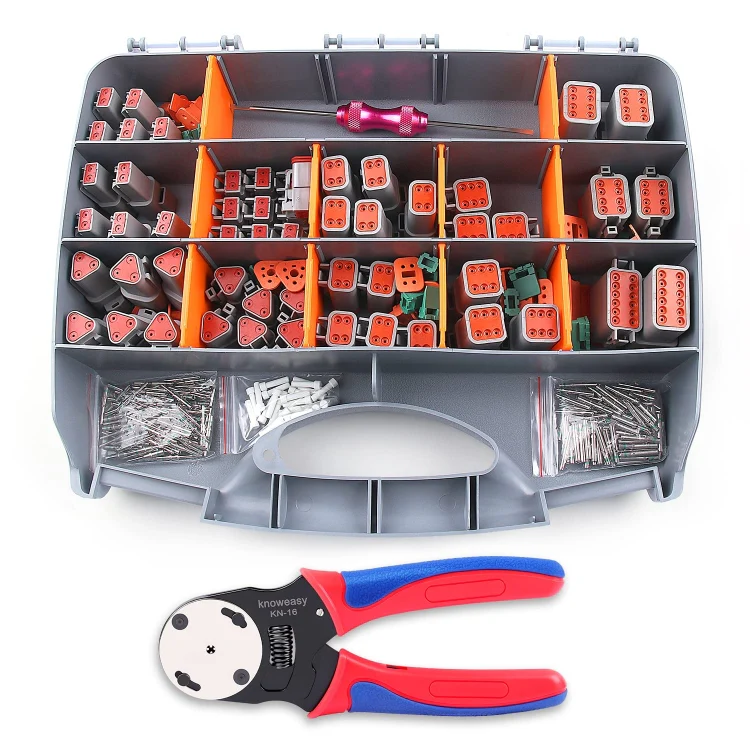 338pcs/Set DT Connector Kit Crimping Tool Set(2P/3P/4P/8P/6P/12P)