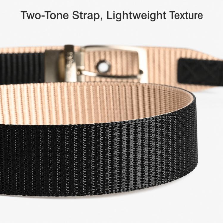 360 Degree Rotating Pin Buckle Belt Men Casual Nylon Alloy Belt, Length: 115cm(Black Army Green) - Image 7