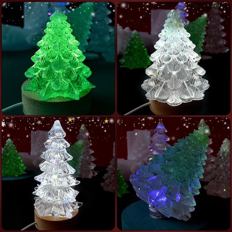 3D Christmas Tree Candle Mold Silicone Pine Tree Resin Mold for Epoxy Casting(02) - Image 6