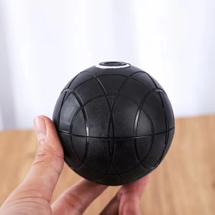 3D Vibrating Yoga Ball Muscle Relaxation Massage Fitness Ball Rechargeable Handheld Silicone Massage Ball(Black) - Image 6