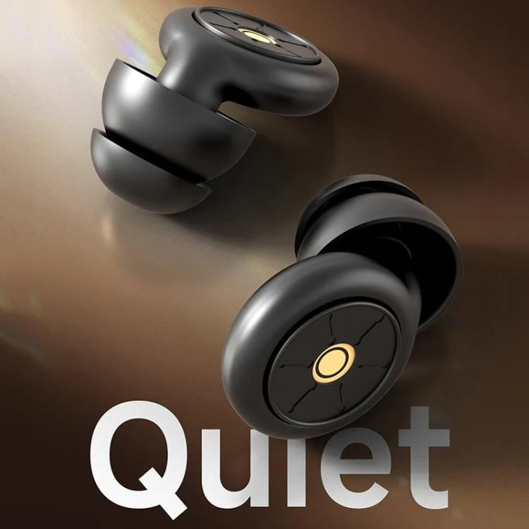 3pairs /Box Noise Reduction Sleep Filter Ring Earplugs(Beige) - Image 2